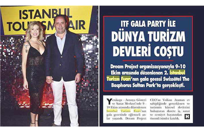 ITF Gala Party ile Dünya Turizm Devleri Coştu